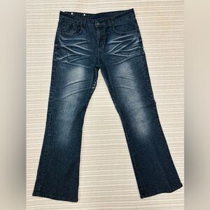 Men’s RVT Stretch Jeans Size 16½ Dark Wash Straight Leg Comfortable Fit